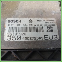 Centralina Motore Iniezione ECU Bosch 0281011514 Fiat Idea 1.9 MJTD Active 55191928 Gasolio 2003-2008