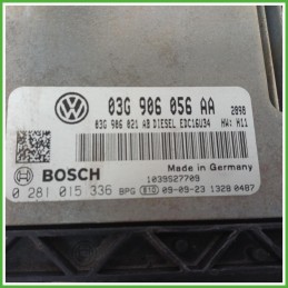 Centralina Motore Iniezione ECU Bosch 0281015336 Seat Leon 1P1 1.9 TDi 03G906056AA Gasolio 2005-2010