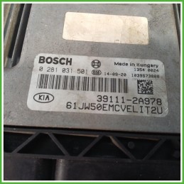 Centralina Motore Iniezione ECU Bosch 0281031501 Kia Ceed 2 Serie 1.6 CRDi GT 16v. 391402A890 Gasolio 2015-2018