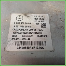 Centralina Motore Iniezione ECU Delphi 28449850 Mercedes Classe C S205 SW C220 2.1 BlueTEC 16v. A6519004500 Gasolio 2014-2018