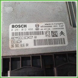 Centralina Motore Iniezione ECU Bosch 0281012468 Citroen Xsara Picasso 1.6 HDi 16v. 1940VX Gasolio 2004-2011