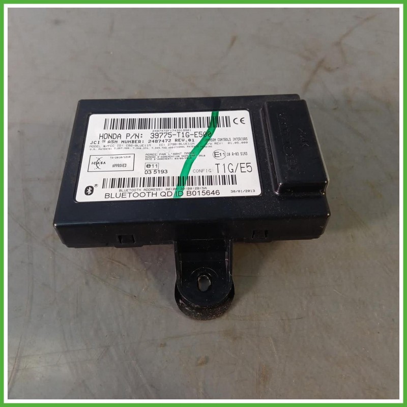 Centralina Bluetooth Johnson Controls 2487472 Honda CR-V 4 Serie 2.2 i-DTEC 16v. 39775T1GE500 2012-2015