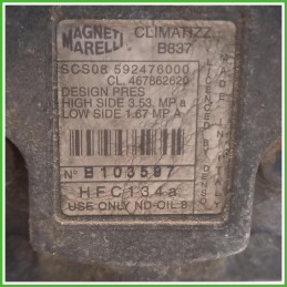 Compressore Clima AC Aria Condizionata Magneti Marelli SCS08 Fiat Doblo 1 Serie 46786262 2000-2004
