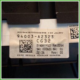 Quadro Strumenti Vdo A2C9443870 Kia Ceed 2 Serie 1.6 CRDi GT 16v. 94053A2000 2015-2018