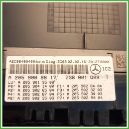 Quadro Strumenti Vdo A2C98480400 Mercedes Classe C S205 SW C220 2.1 BlueTEC 16v. A2059008715 2014-2018