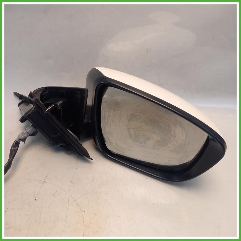 Specchio Specchietto Retrovisore Destro DX Bianco Nissan Qashqai 2 Serie 2018 Smr Originale Usato