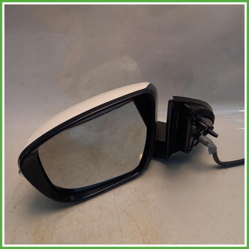 Specchio Specchietto Retrovisore Sinistro SX Bianco Nissan Qashqai 2 Serie 2018 Smr Originale Usato