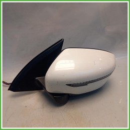 Specchio Specchietto Retrovisore Sinistro SX Bianco Nissan Qashqai 2 Serie 2018 Smr Originale Usato