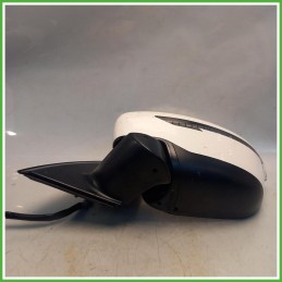 Specchio Specchietto Retrovisore Sinistro SX Bianco Nissan Qashqai 2 Serie 2018 Smr Originale Usato