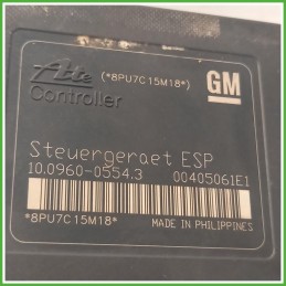 Centralina ABS Modulo Pompa Ate 10.0960-0554.3 93191515 Opel Astra H 2004-2009 Originale Usato
