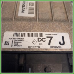 Centralina Motore ECU Continental A2C1934380401 Nissan Qashqai 2 Serie 1.3 DIG-T 16v. 23710HV70C Benzina 2018