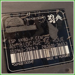 Centralina ABS Modulo Pompa Ate 10.0960-3924.3 4541RG Citroen C3 2 Serie 2010-2013 Originale Usato