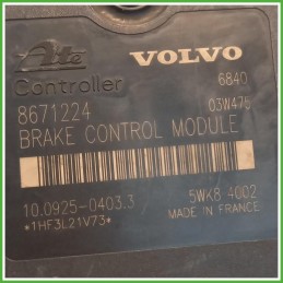 Centralina ABS Modulo Pompa Ate 10.0925-0403.3 30793489 Volvo V70 2 Serie 2005-2007 Originale Usato