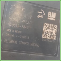 Centralina ABS Modulo Pompa Ate 10.0961-4532.3 13344014 Opel Astra J SW 2012-2012 Originale Usato