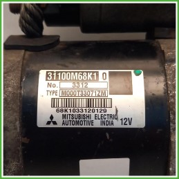 Motorino Avviamento Mitsubishi M000T33071ZM Suzuki Alto 5 Serie 31100M68K10000 2009-2014