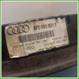 Quadro Strumenti Vdo 110.080/390.001 Audi A3 8PA Sportback 2.0 TDi 16v. 8P0920901KX 2008-2010