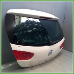 Portellone Bagagliaio Cofano Baule Posteriore Seat Leon 1P1 2005-2010 Bianco Berlina 5 Porte Originale Usato