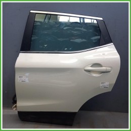 Porta Portiera Sportello Posteriore Sinistro SX Nissan Qashqai 2 Serie Bianco Suv 5 Porte 2018 Originale Usato