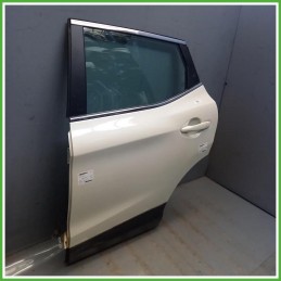 Porta Portiera Sportello Posteriore Sinistro SX Nissan Qashqai 2 Serie Bianco Suv 5 Porte 2018 Originale Usato