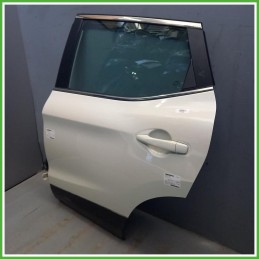 Porta Portiera Sportello Posteriore Sinistro SX Nissan Qashqai 2 Serie Bianco Suv 5 Porte 2018 Originale Usato