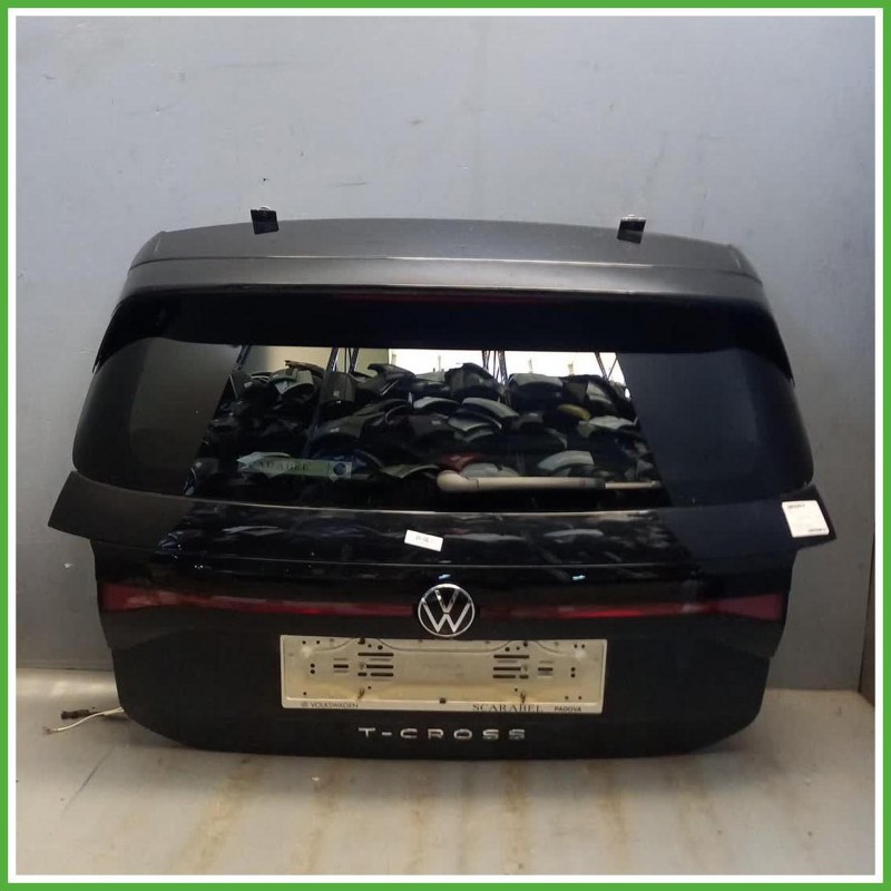 Portellone Bagagliaio Cofano Baule Posteriore Volkswagen T-Cross 2020-2023 Nero Suv 5 Porte Originale Usato