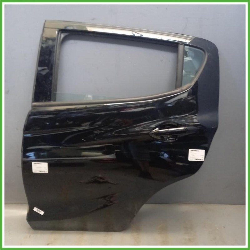 Porta Portiera Sportello Posteriore Sinistro SX Opel Karl Nero Berlina 5 Porte 2015 Originale Usato