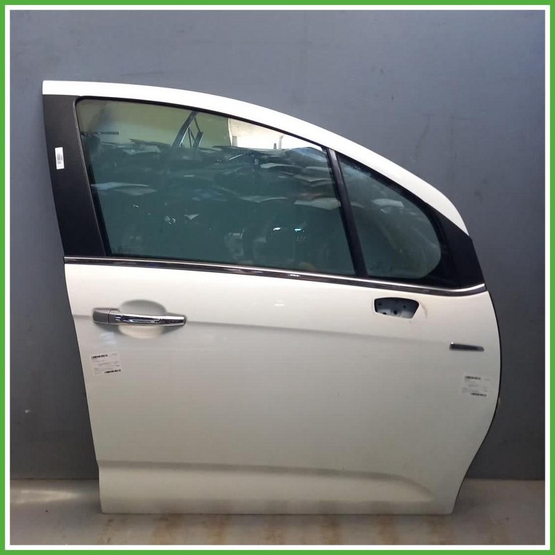 Porta Portiera Sportello Anteriore Destro DX Citroen C3 2 Serie Bianco Berlina 5 Porte 2013-2016 Originale Usato