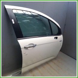 Porta Portiera Sportello Anteriore Destro DX Citroen C3 2 Serie Bianco Berlina 5 Porte 2013-2016 Originale Usato