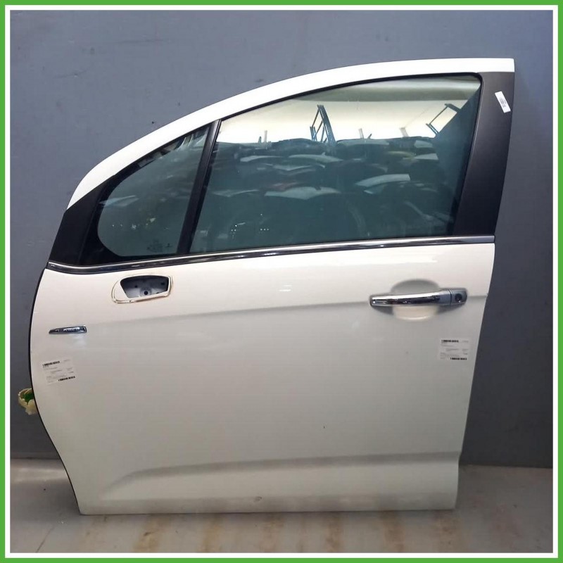 Porta Portiera Sportello Anteriore Sinistro SX Citroen C3 2 Serie Bianco Berlina 5 Porte 2013-2016 Originale Usato