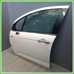 Porta Portiera Sportello Anteriore Sinistro SX Citroen C3 2 Serie Bianco Berlina 5 Porte 2013-2016 Originale Usato