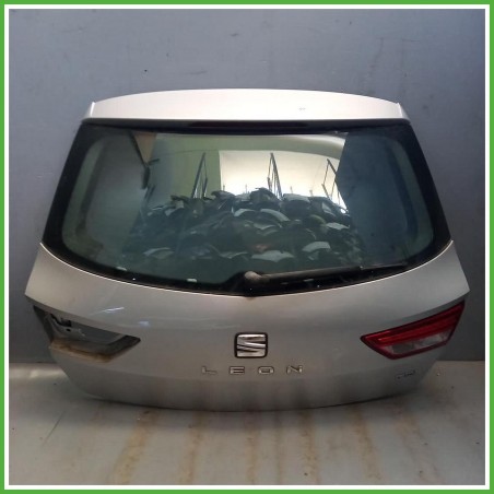 Portellone Bagagliaio Cofano Baule Posteriore Seat Leon 5F1 2013-2016 Grigio Berlina 5 Porte Originale Usato
