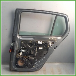 Porta Portiera Sportello Posteriore Destro DX Volkswagen Golf 6 Serie Grigio Scuro Berlina 3 Porte 2008-2012 Originale Usato