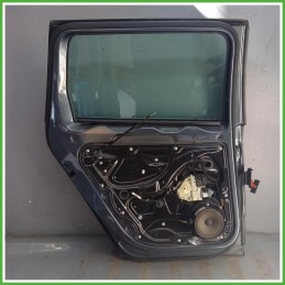 Porta Portiera Sportello Posteriore Sinistro SX Volkswagen Passat 6 Serie Grigio Scuro Berlina 4 Porte 2010-2014 Originale Usato