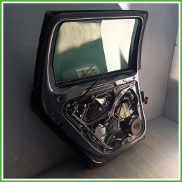 Porta Portiera Sportello Posteriore Sinistro SX Volkswagen Passat 6 Serie Grigio Scuro Berlina 4 Porte 2010-2014 Originale Usato