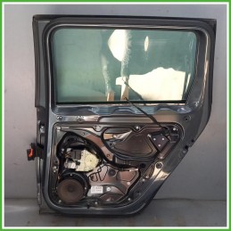 Porta Portiera Sportello Posteriore Destro DX Volkswagen Passat 6 Serie Grigio Scuro Berlina 4 Porte 2010-2014 Originale Usato