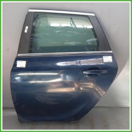 Porta Portiera Sportello Posteriore Sinistro SX Opel Astra J SW Blu Station Wagon 5 Porte 2012-2012 Originale Usato