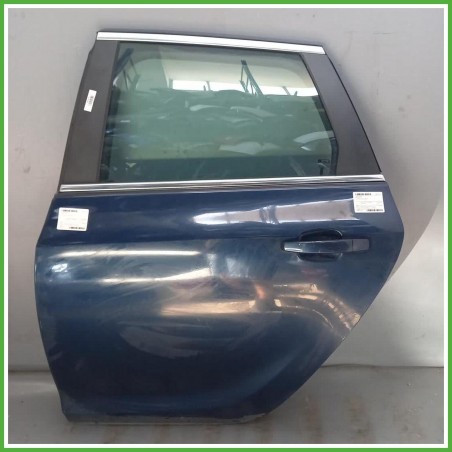Porta Portiera Sportello Posteriore Sinistro SX Opel Astra J SW Blu Station Wagon 5 Porte 2012-2012 Originale Usato