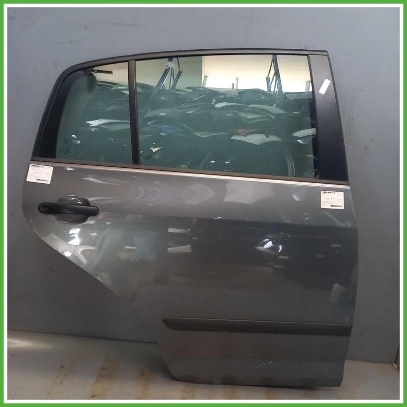 Porta Portiera Sportello Posteriore Destro DX Volkswagen Golf Plus 1 Serie Grigio Berlina 5 Porte 2005-2008 Originale Usato