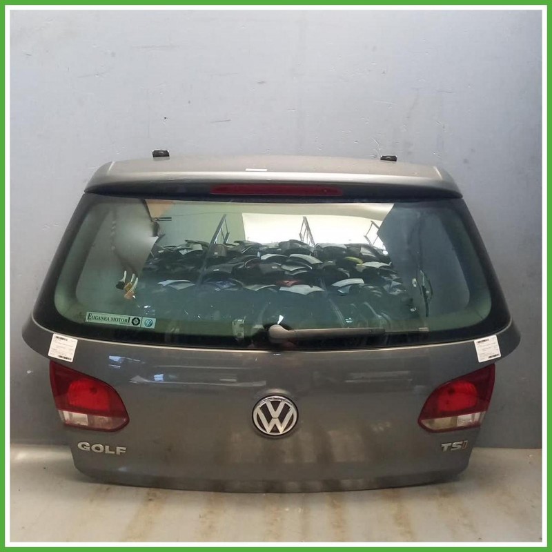 Portellone Bagagliaio Cofano Baule Posteriore Volkswagen Golf 6 Serie 2008-2012 Grigio Berlina 3 Porte Originale Usato