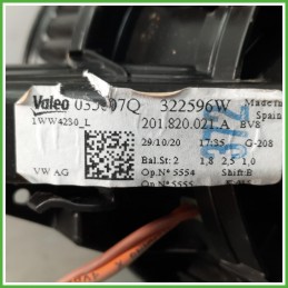 Ventola Ventilatore Riscaldamento Abitacolo Valeo 201.820.021A Volkswagen T-Cross 1.0 TSi 12v. 2Q1819021A 2020-2023