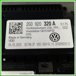 Quadro Strumenti Continental A3C04335200 Volkswagen T-Cross 1.0 TSi 12v. 2G0920320A 2020-2023