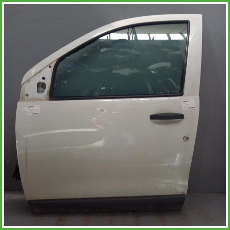 Porta Portiera Sportello Anteriore Sinistro SX Dacia Dokker Van Bianco Van 4 Porte 2017 Originale Usato