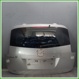 Portellone Bagagliaio Cofano Baule Posteriore Mazda 5 2 Serie 2007-2010 Grigio Chiaro Multispace 5 Porte Originale Usato
