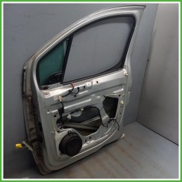 Porta Portiera Sportello Anteriore Destro DX Peugeot Partner Ranch 3 Serie Grigio Multispace 5 Porte 2008-2014 Originale Usato