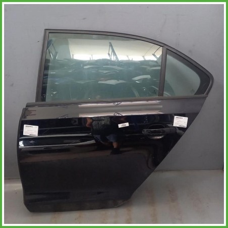 Porta Portiera Sportello Posteriore Sinistro SX Volkswagen Jetta 4 Serie Nero Berlina 4 Porte 2010-2014 Originale Usato