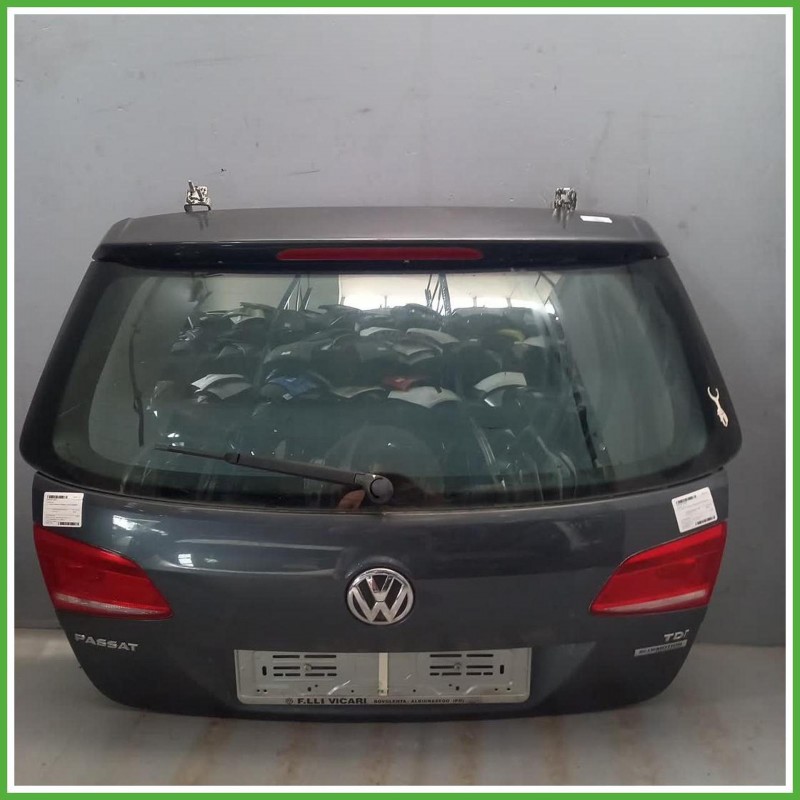 Portellone Bagagliaio Cofano Baule Posteriore Volkswagen Passat 6 Serie 2010-2014 Grigio Berlina 4 Porte Originale Usato