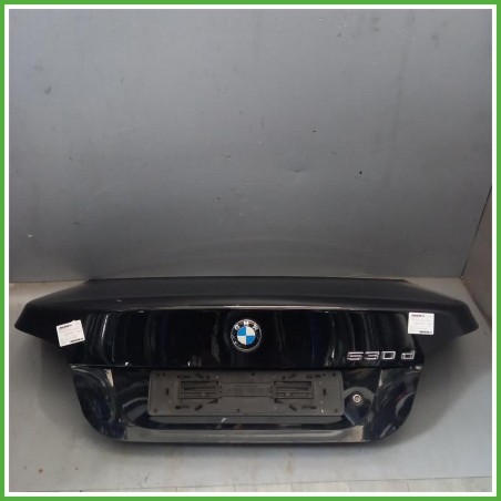 Portellone Bagagliaio Cofano Baule Posteriore Bmw Serie 5 E60 Berlina 2003-2010 Nero Berlina 4 Porte Originale Usato