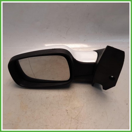 Specchio Specchietto Retrovisore Sinistro SX Bianco Renault Scenic 2 Serie 2005-2009 Schefenacker Originale Usato