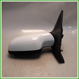 Specchio Specchietto Retrovisore Sinistro SX Bianco Renault Scenic 2 Serie 2005-2009 Schefenacker Originale Usato