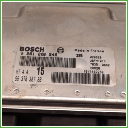Centralina Motore Iniezione ECU Bosch 0261206246 Citroen Saxo 1.1 1929YX Benzina 2000-2004